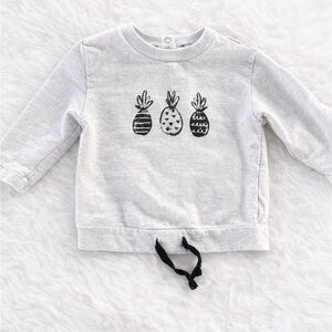 Pink Baby Shirt with Pineapple Design